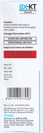 8X-KT Advanced Scalp Care Shampoo, 60ml